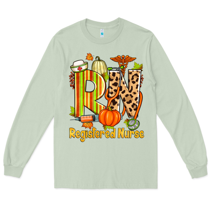 Fall Rn Registered Nurse Long Sleeve Tee by Zillion Design Studio | Teevron