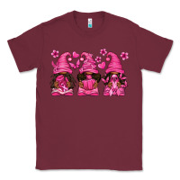 Burgundy breast cancer afro gnomies Classic Tee - texasbilliewilder