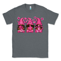 Charcoal Heather breast cancer afro gnomies Classic Tee - texasbilliewilder