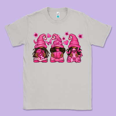 Breast Cancer Afro Gnomies Classic Tee Designed By Texasbilliewilder