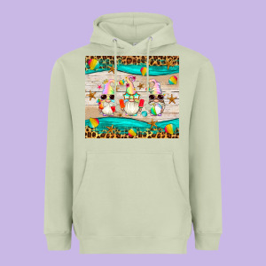 Summer Gnomes Heavyweight Hoodie Designed By Artiststas