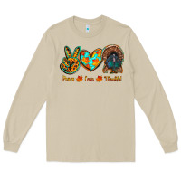 Mushroom peace love thankful Long Sleeve Tee - RanaPortraitStore