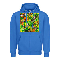 True Royal St. Patrick's Donkey With Shamrock Seamless Zipper Hoodie - FaDigitalArtStudio