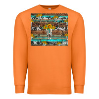 Carrot longhorn bull skull cowhide leopard turquoise Premium Sweatshirt - Artiststas