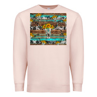 Pale Pink longhorn bull skull cowhide leopard turquoise Premium Sweatshirt - Artiststas
