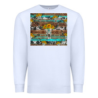 White longhorn bull skull cowhide leopard turquoise Premium Sweatshirt - Artiststas