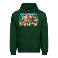 Forest Green love christmas cow Urban Hoodie - MaliasSmallBusiness