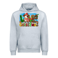Heather Grey love christmas cow Urban Hoodie - MaliasSmallBusiness