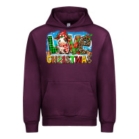 Mauve Wine love christmas cow Urban Hoodie - MaliasSmallBusiness