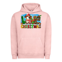 Pigment Salmon love christmas cow Urban Hoodie - MaliasSmallBusiness