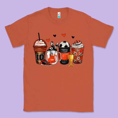Soccer Coffee Cups Classic Tee Designed By Zillion Design Studio