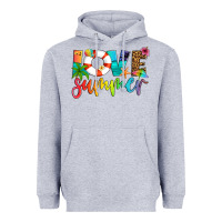 Heather Grey love summer Heavyweight Hoodie - Artiststas