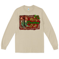 Mushroom merry christmas y'all boots Long Sleeve Tee - RanaPortraitStore