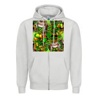 Dove Grey St. Patrick's Donkey With Leprechaun Hat Seamless Zipper Hoodie - FaDigitalArtStudio