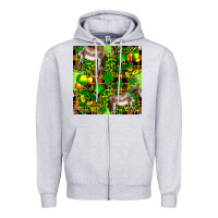 Heather Grey St. Patrick's Donkey With Leprechaun Hat Seamless Zipper Hoodie - FaDigitalArtStudio
