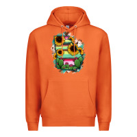 Carrot Georgia Map Sunflower Cactus Serape Premium Hoodie - RanaPortraitStore