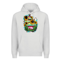 Dove Grey Georgia Map Sunflower Cactus Serape Premium Hoodie - RanaPortraitStore