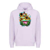 Lilac Georgia Map Sunflower Cactus Serape Premium Hoodie - RanaPortraitStore