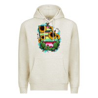 Oatmeal Heather Georgia Map Sunflower Cactus Serape Premium Hoodie - RanaPortraitStore