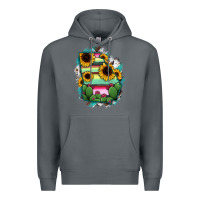 Rock Georgia Map Sunflower Cactus Serape Premium Hoodie - RanaPortraitStore