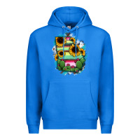 True Royal Georgia Map Sunflower Cactus Serape Premium Hoodie - RanaPortraitStore