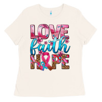 Bone love faith hope with cancer ribbon  ado Ladies Tee - AdoDesignShop