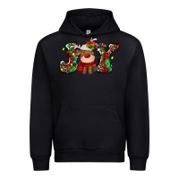 Black joy christmas deer Urban Hoodie - MaliasSmallBusiness