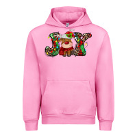 Fuchsia Pink joy christmas deer Urban Hoodie - MaliasSmallBusiness