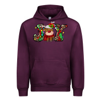 Mauve Wine joy christmas deer Urban Hoodie - MaliasSmallBusiness