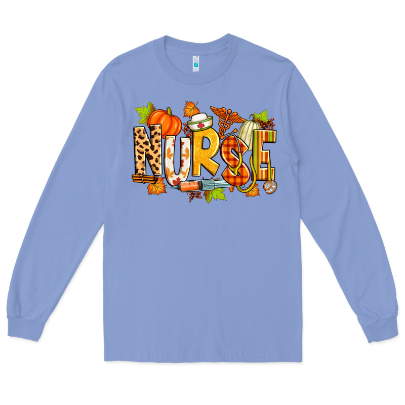 Fall Nurse Long Sleeve Tee by Zillion Design Studio | Teevron