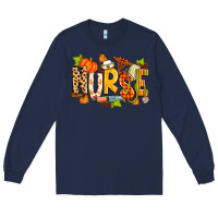 Navy fall nurse Long Sleeve Tee - Zillion Design Studio