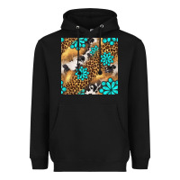 Black western turquoise gemstone seamless pattern Heavyweight Hoodie - BundleAndBundleShop