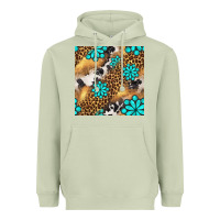 Matcha western turquoise gemstone seamless pattern Heavyweight Hoodie - BundleAndBundleShop