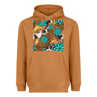 Meerkat western turquoise gemstone seamless pattern Heavyweight Hoodie - BundleAndBundleShop