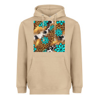 Mushroom western turquoise gemstone seamless pattern Heavyweight Hoodie - BundleAndBundleShop