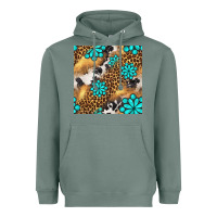 Sage western turquoise gemstone seamless pattern Heavyweight Hoodie - BundleAndBundleShop