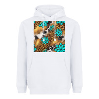 White western turquoise gemstone seamless pattern Heavyweight Hoodie - BundleAndBundleShop