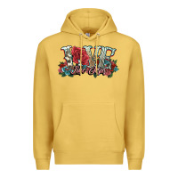 Antique Gold love like jesus roses Premium Hoodie - NancyCooperArtShop