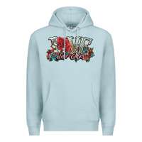 Blue Mist love like jesus roses Premium Hoodie - NancyCooperArtShop