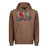 Chestnut love like jesus roses Premium Hoodie - NancyCooperArtShop