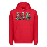 Red love like jesus roses Premium Hoodie - NancyCooperArtShop