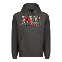 Smoke love like jesus roses Premium Hoodie - NancyCooperArtShop