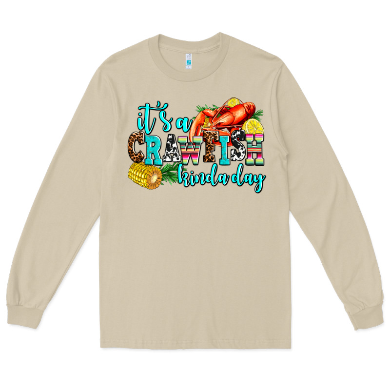 Its A Crawfish Kinda Day Long Sleeve Tee by AdoDesignShop | Teevron