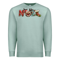 Seafoam noel with sock and reindeer Premium Sweatshirt - AdoDesignShop