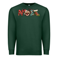 Sports Green noel with sock and reindeer Premium Sweatshirt - AdoDesignShop