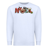 White noel with sock and reindeer Premium Sweatshirt - AdoDesignShop