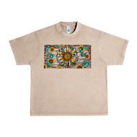 French Oak western sunflower and gemstone license plate Urban Heavy Tee - RanaPortraitStore