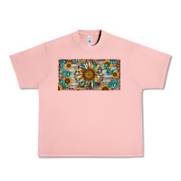 Salmon western sunflower and gemstone license plate Urban Heavy Tee - RanaPortraitStore