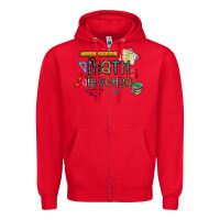 Red math teacher Zipper Hoodie - CowhideDigitalArt