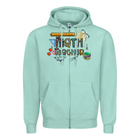 Seafoam math teacher Zipper Hoodie - CowhideDigitalArt